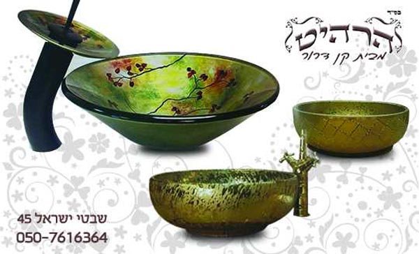  קטגורית כיורים מחרס וזכוכית
